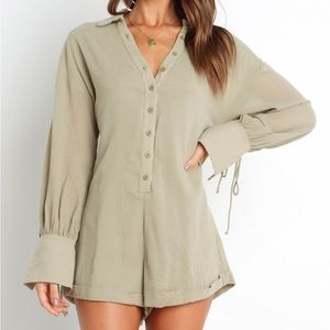 Petal & Pup sage playsuit
